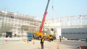 重慶奧特斯一期電子廠房鋼結構支架