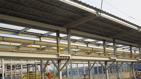 復雜鋼結構支架在安裝過程中難點和要點分析